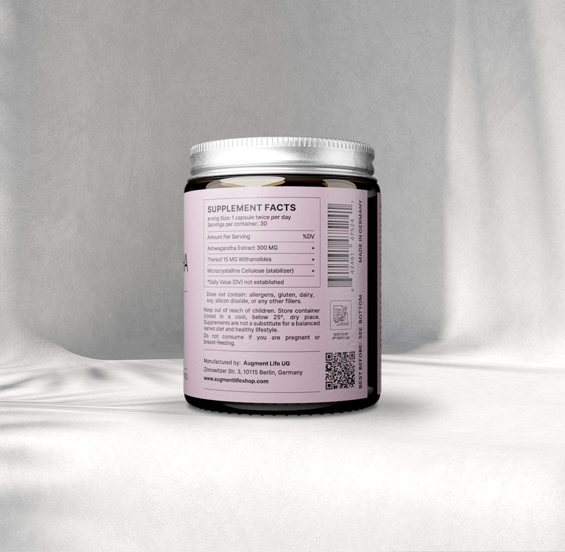 Ashwagandha (Withania somnifera) - 200 mg - 5% Withanolider