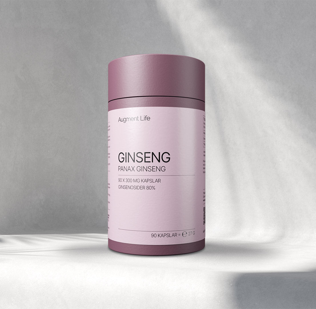 Ginseng - 300 mg x 90 kapslar - Panax Ginseng - 80% Ginsenosider