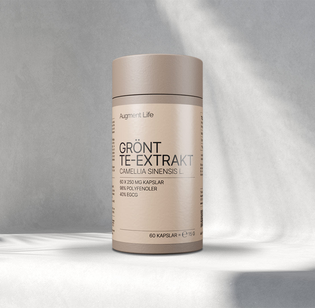 Grönt te-extrakt - 250 mg kapslar - 40% EGCG - Camellia Sinensis L.