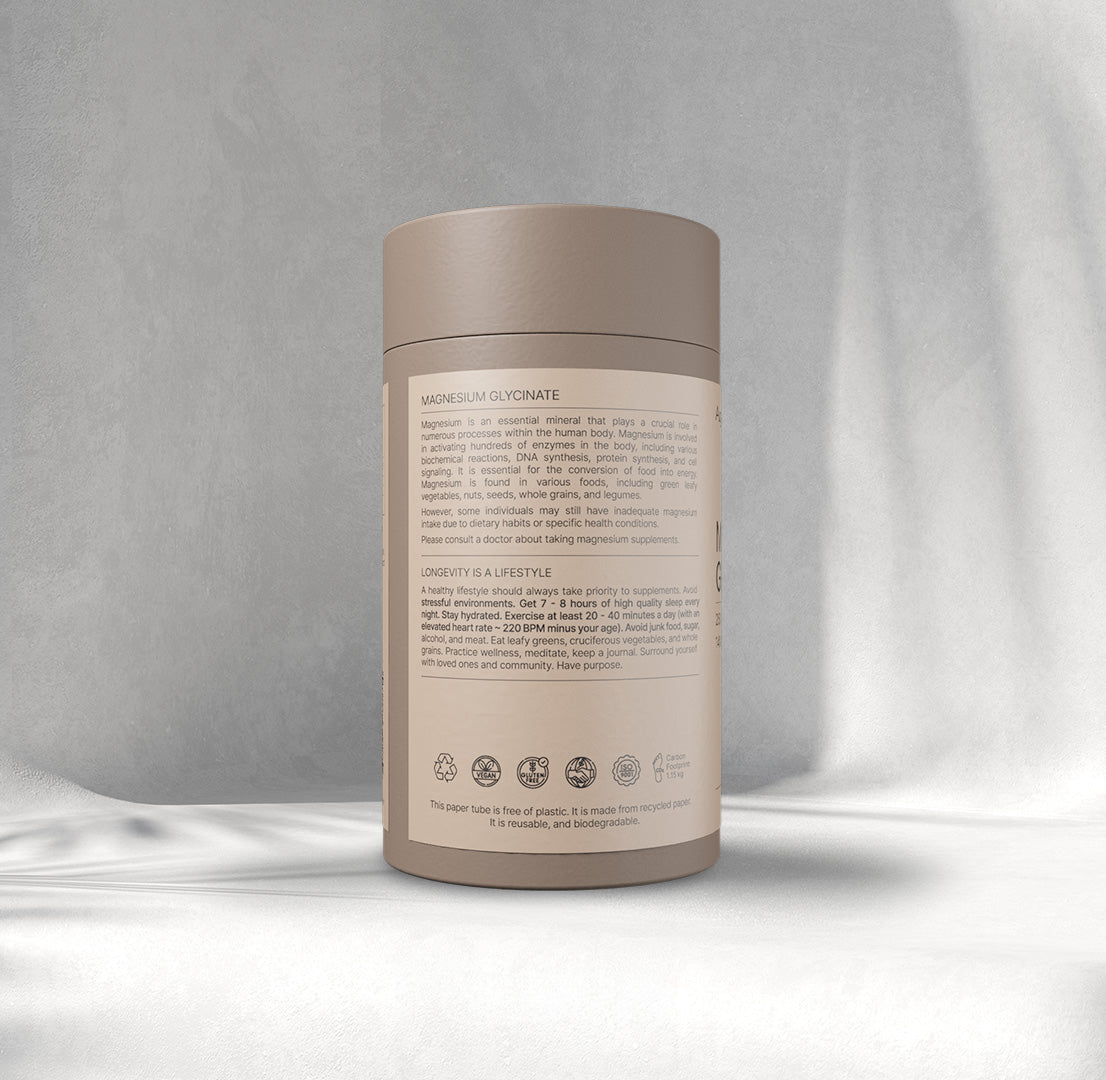 Magnesiumglycinat - pulver - 20% elementärt magnesium