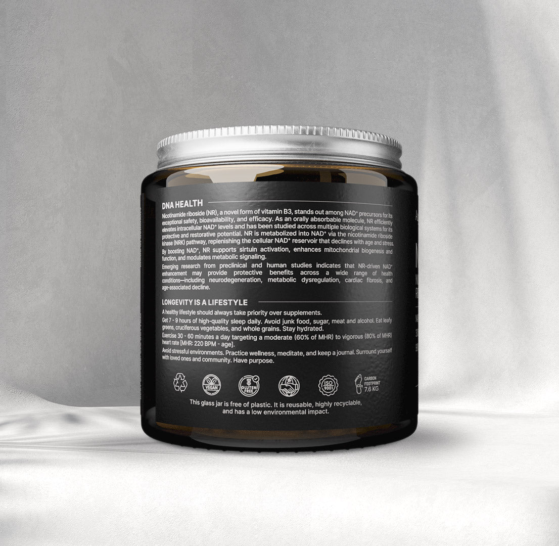 NR - Nikotinamid ribosidklorid - 300 mg kapslar - 98% Ren