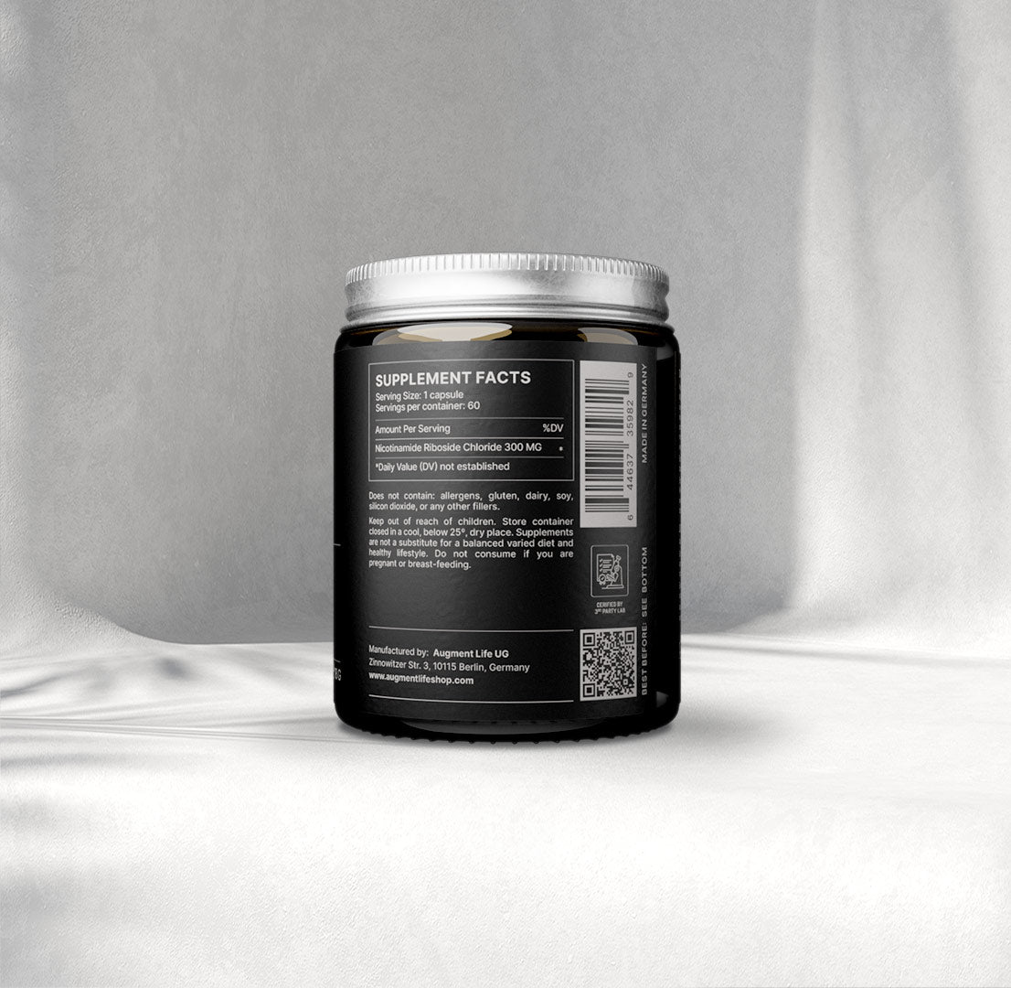 NR - Nikotinamid ribosidklorid - 300 mg kapslar - 98% Ren