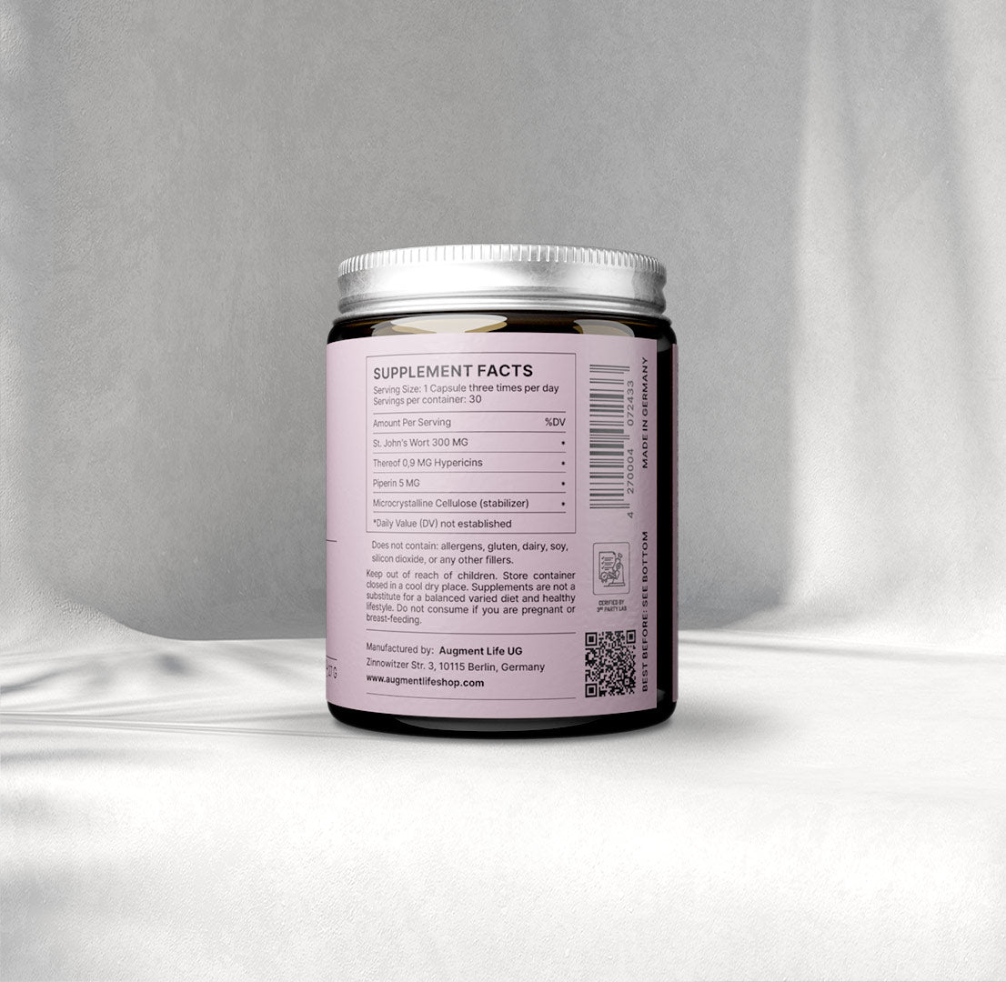 Johannesört - 300 mg x 90 kapslar - 0,3% hypericiner