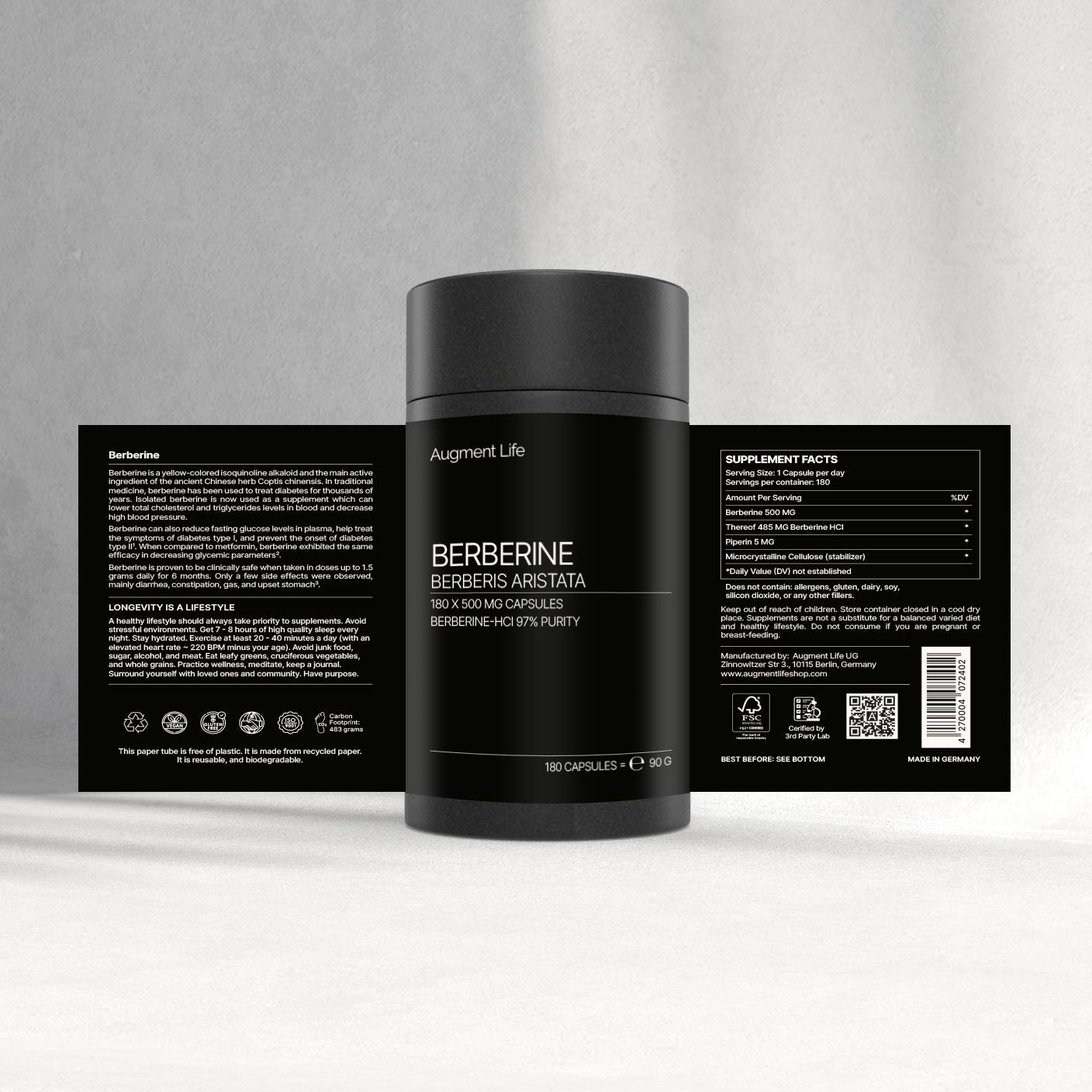Berberin - 500 mg - Berberis Aristata