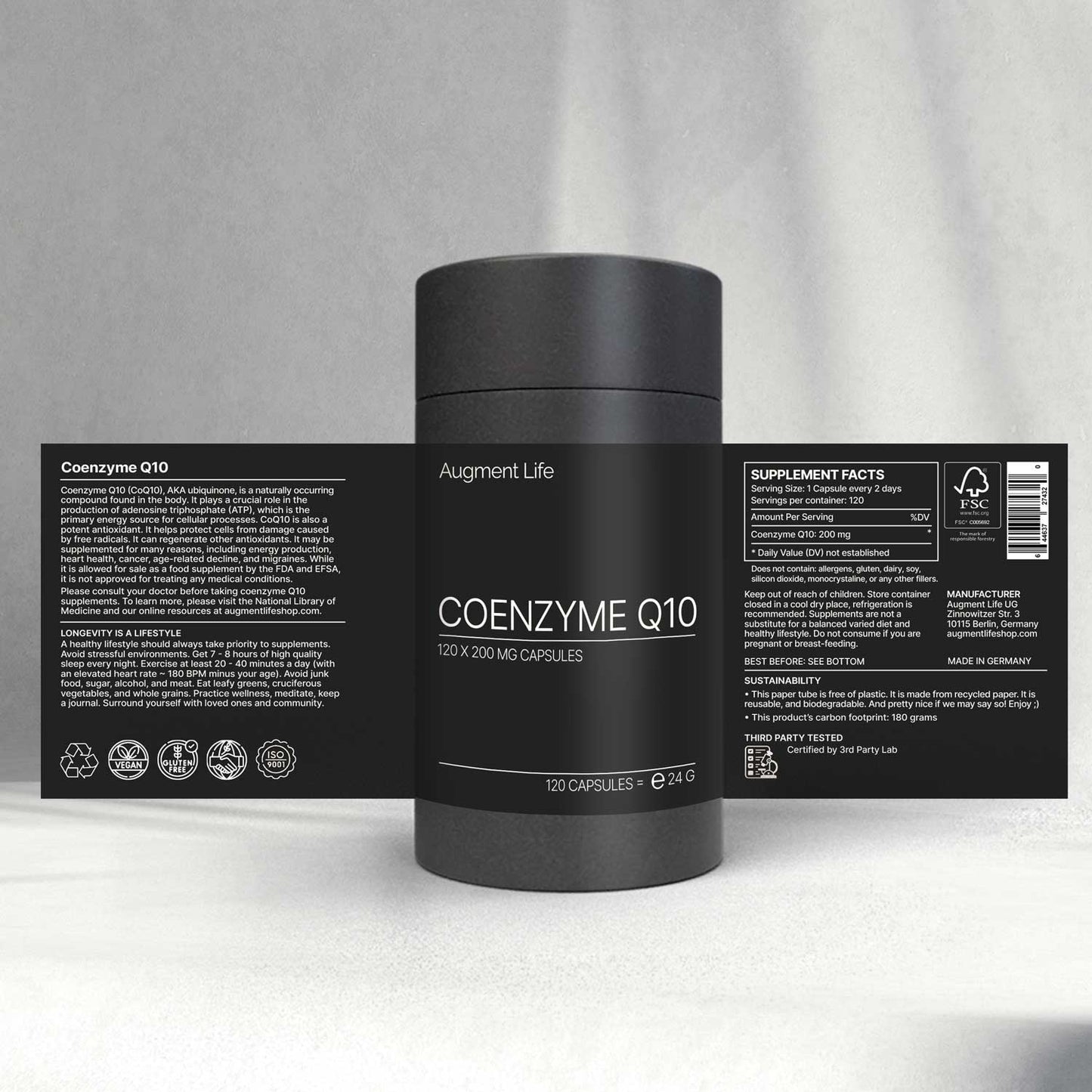 Coenzym Q10 - 200 mg x 120 kapslar